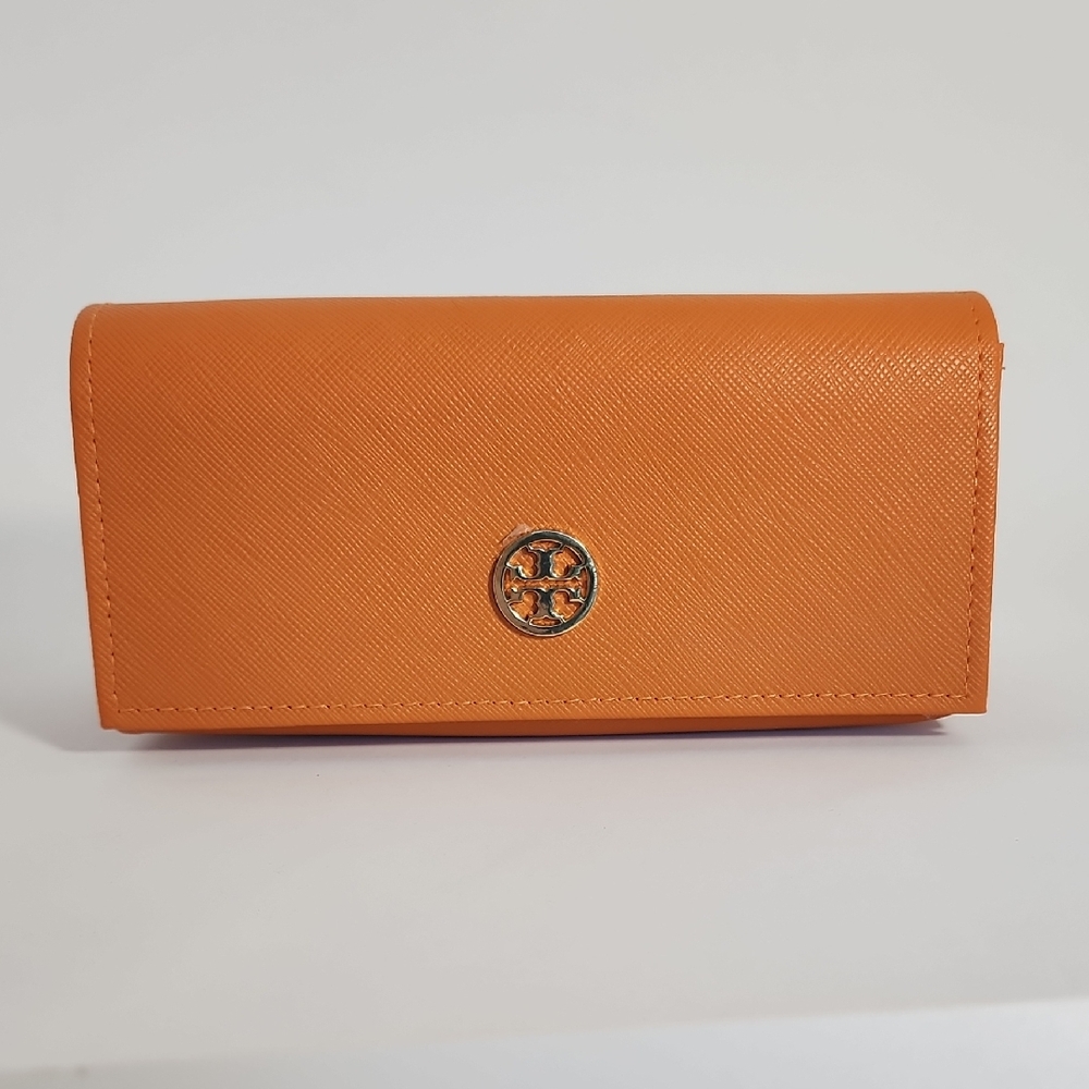 Tory Burch Orange Vinyl Eyeglass Case (CASE ONLY)